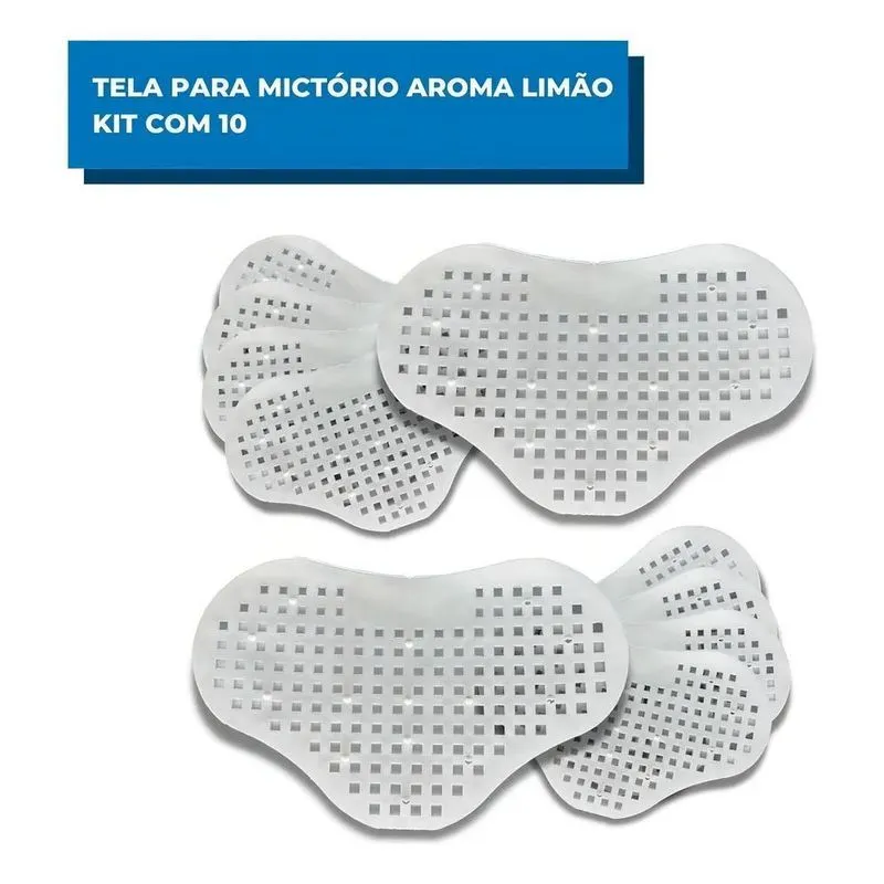 2x Kit Com 10 Telas Para Mictório Aroma De Limão Banheiro