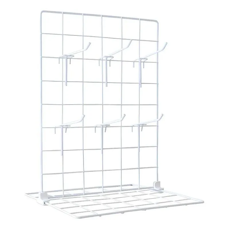 Expositor Para Chaveiro E Bijuteria 30x40 + 8 Ganchos Branco