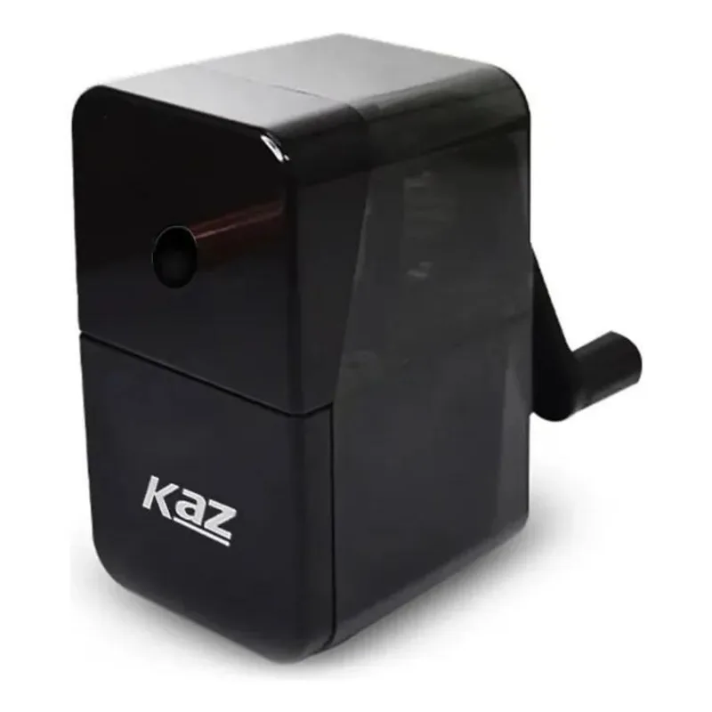 Apontador Manual De Mesa Com Manivela E Coletor Kz261 Preto