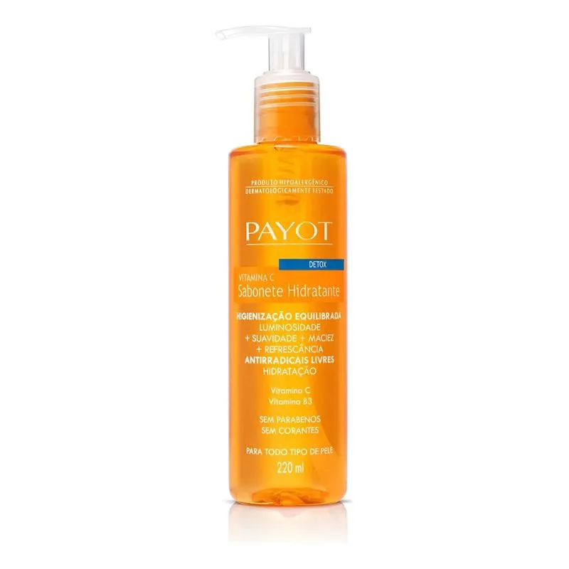 Sabonete Facial Hidratante Vitamina C Detox Payot 220 Ml
