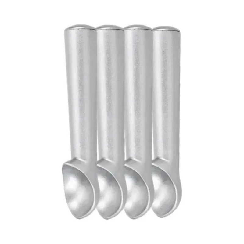 3x Kit 4 Colher De Sorvete Bola Em Aço Inox Profissional