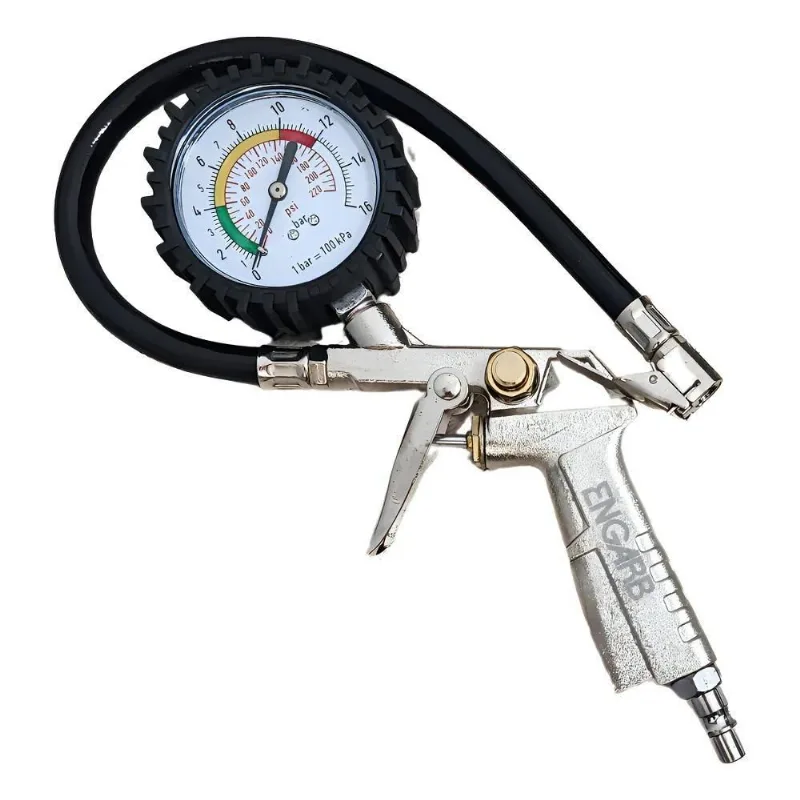 Calibrador De Pneus Portátil Carro Moto Flexível Manômetro