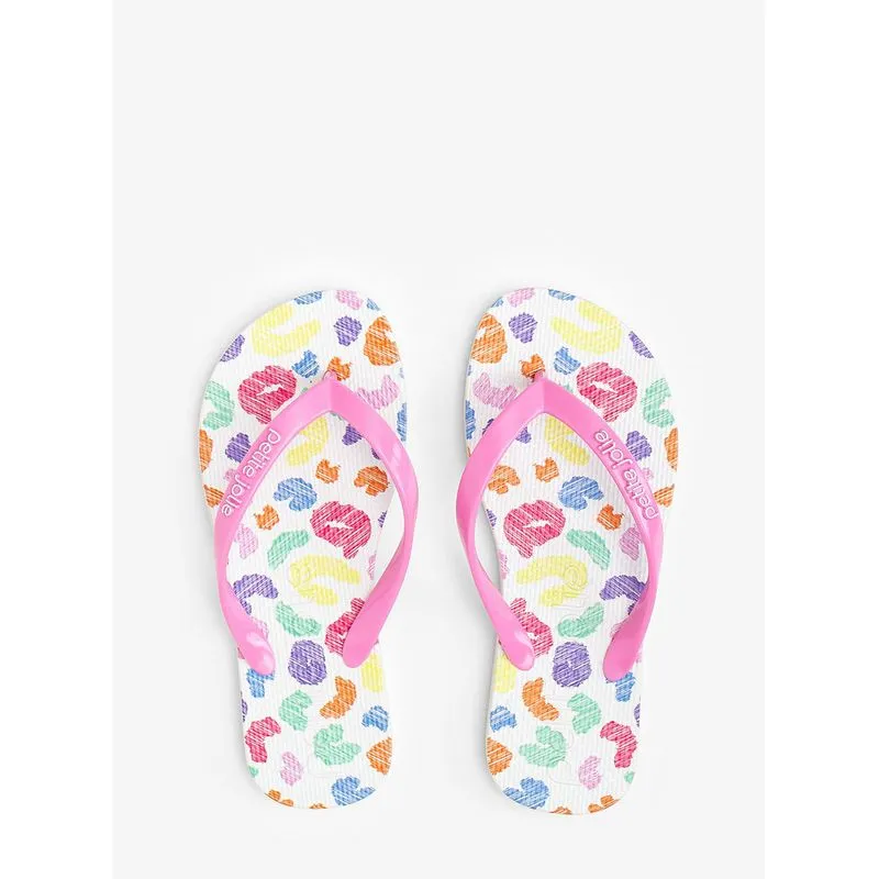 Chinelo Petite Jolie Fresh In Onça Multicolor PJ6969IN 31-32
