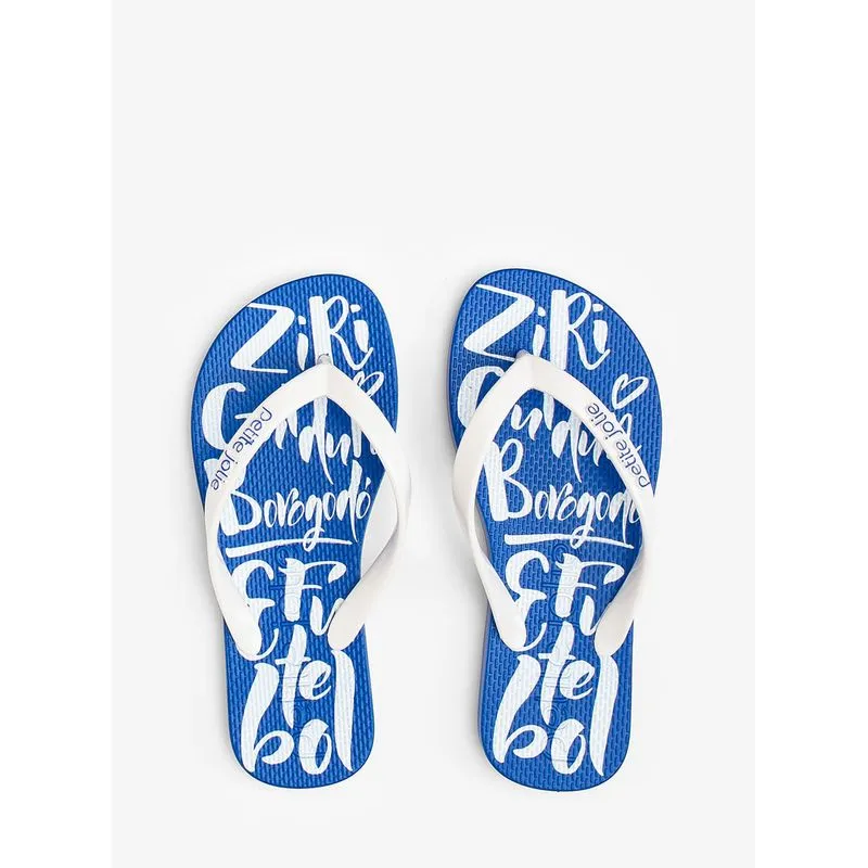 Chinelo Infantil Petite Jolie Fresh In White/Brasil 1 PJ6969IN 33-34