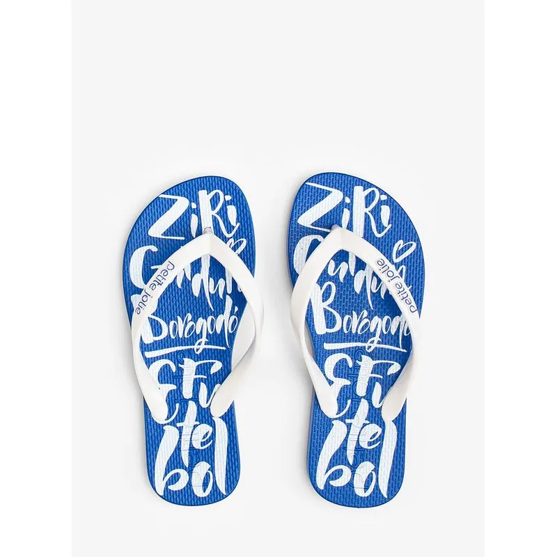 Chinelo Infantil Petite Jolie Fresh In White/Brasil 1 PJ6969IN 25-26