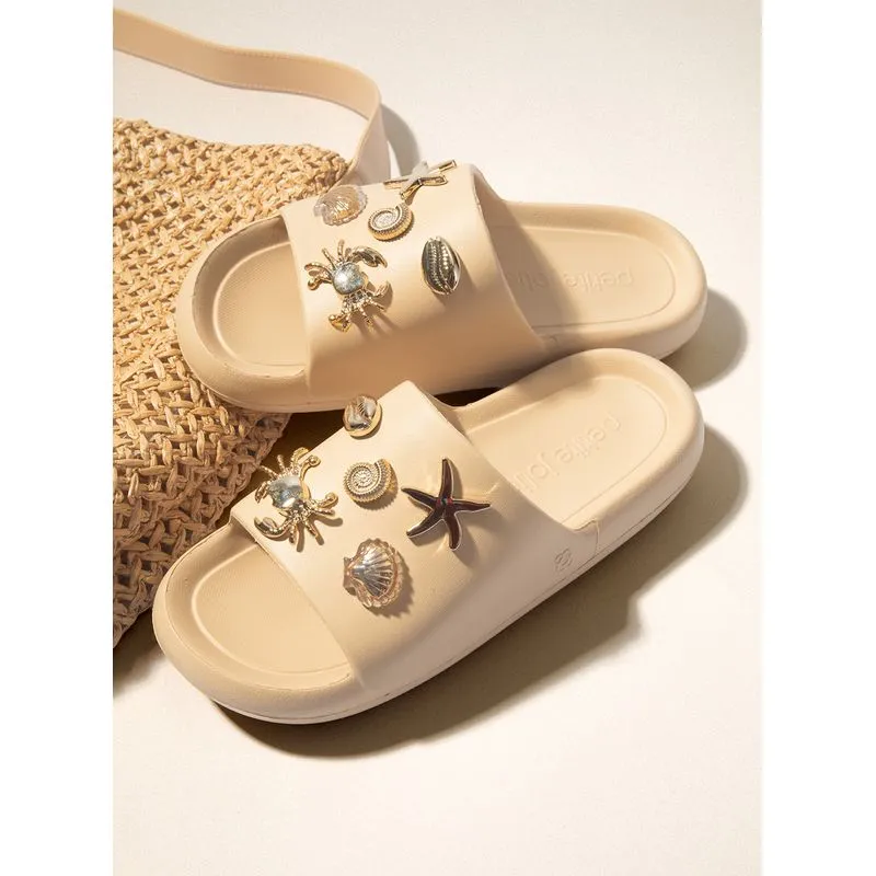 Chinelo Petite Jolie Hug Areia PJ7825 33-4