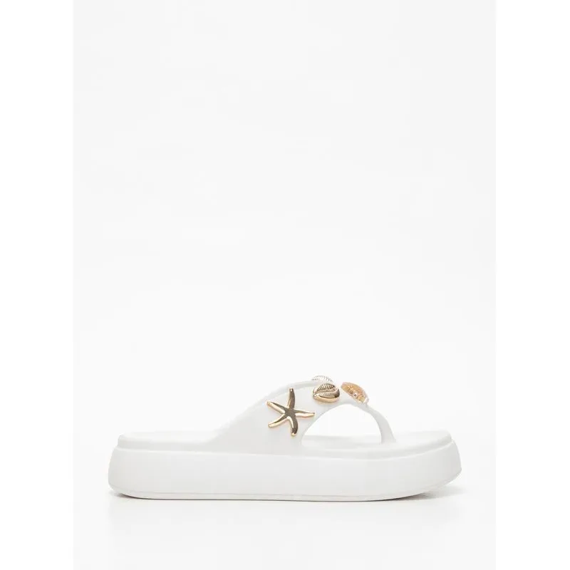 Chinelo Petite Jolie Hush White PJ7861 33-4