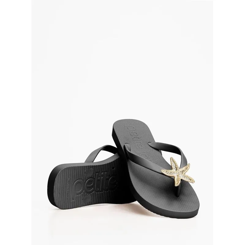 Chinelo Petite Jolie Fresh Preto PJ7813 35