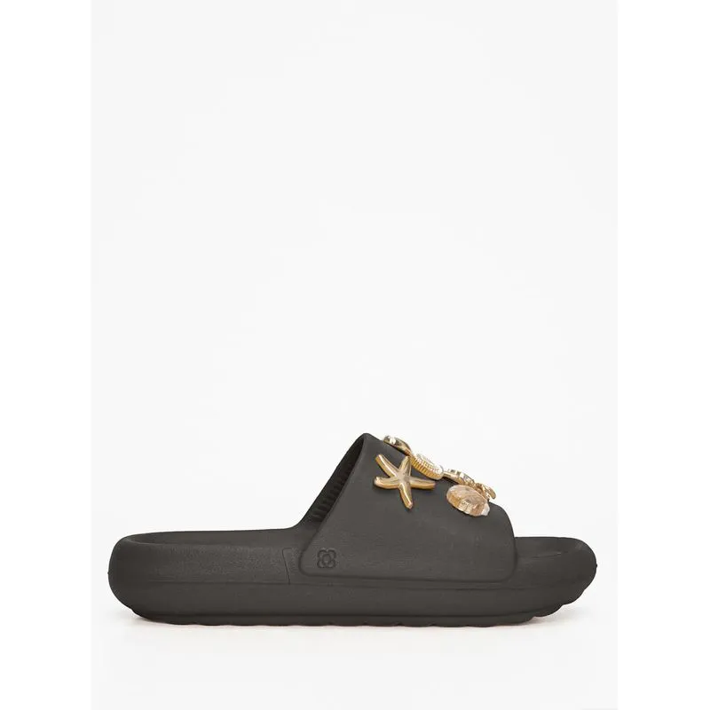Chinelo Petite Jolie Hug Preto PJ7825 36