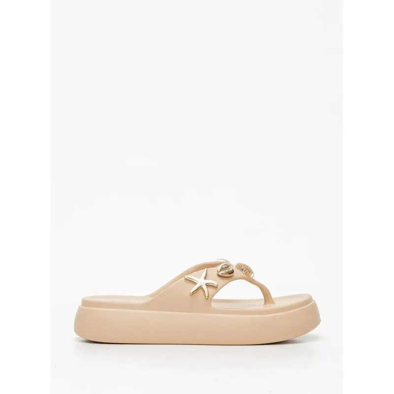 Chinelo Petite Jolie Hush Areia PJ7861 35