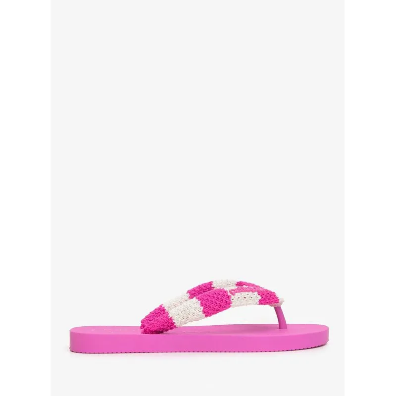 Chinelo Petite Jolie Fresh Crochê Fúcsia PJ7766 37