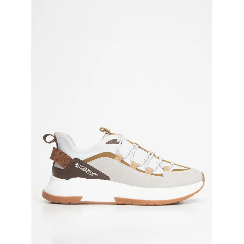 Tênis Petite Jolie Puff Sneaker White/Areia PJ7757 38