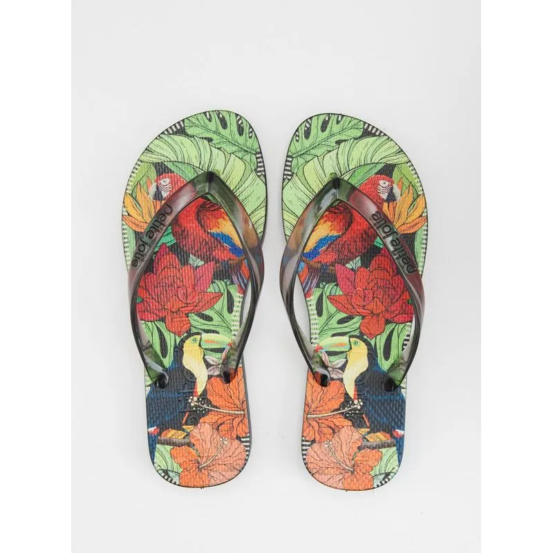Chinelo Petite Jolie Fresh Preto/Tropical 20 PJ6969 38