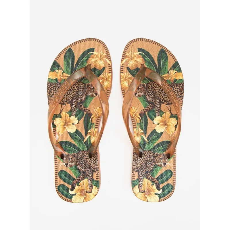 Chinelo Petite Jolie Fresh Doce Leite/Savana 8 PJ6969 38