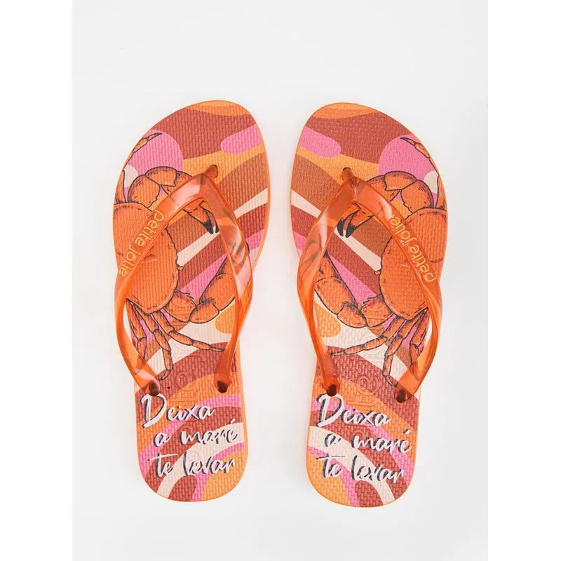 Chinelo Petite Jolie Fresh Tangerina/Fundomar 6 PJ6969 35