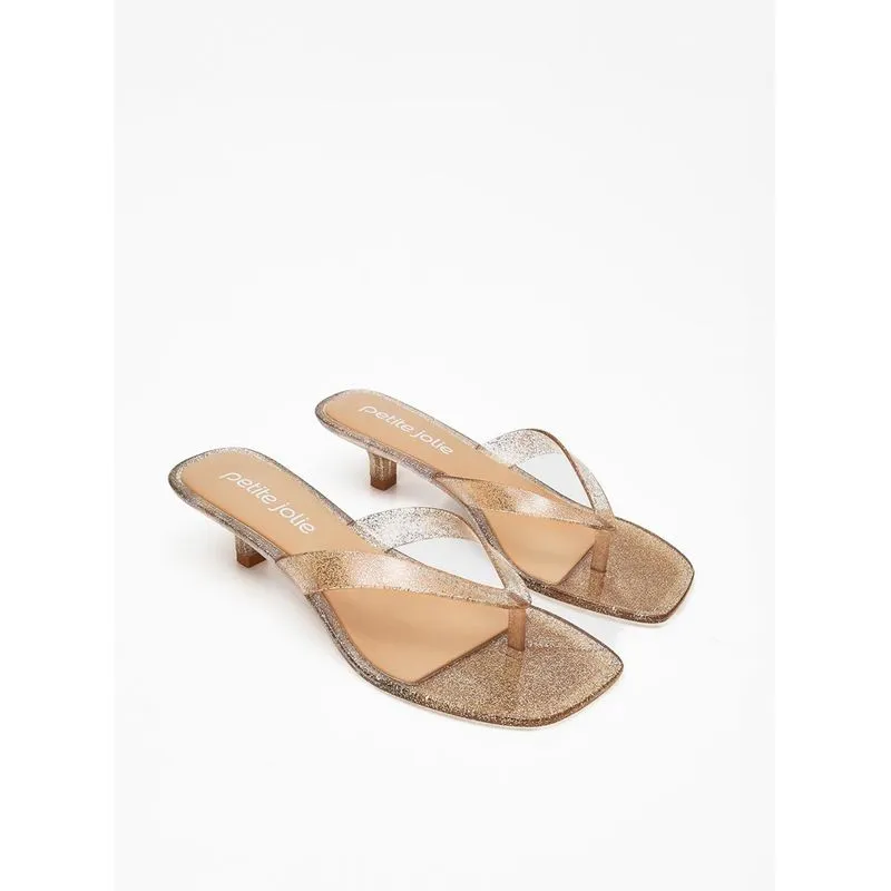 Tamanco Petite Jolie Britney Glitter Ouro Light PJ7800 33-4