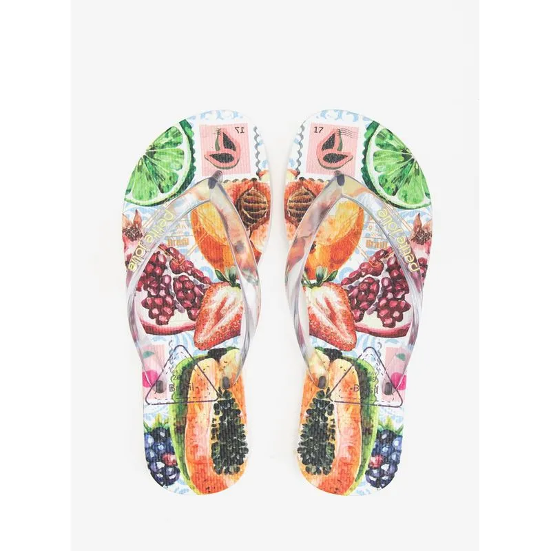 Chinelo Petite Jolie Fresh Translúcido/Frutas 08 PJ6969 33-4