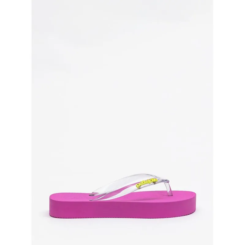 Chinelo Petite Jolie Fresh Up Translúcido/Fúcsia PJ7321 37
