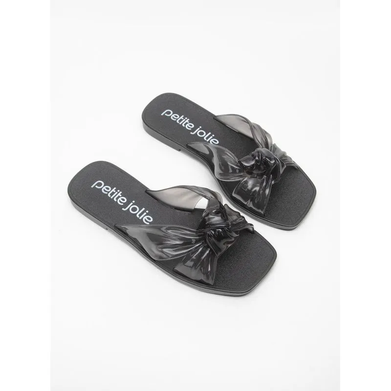 Chinelo Petite Jolie Gold Preto Translúcido PJ6149 38