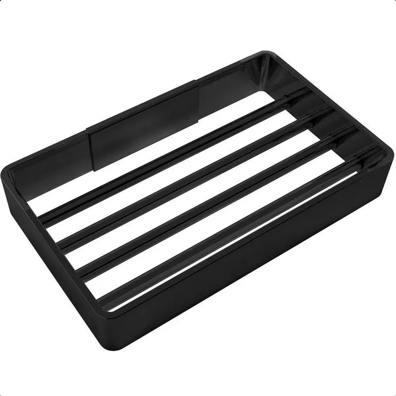 2x Suporte Para Sabonete Metal Porta Sabonete Preto