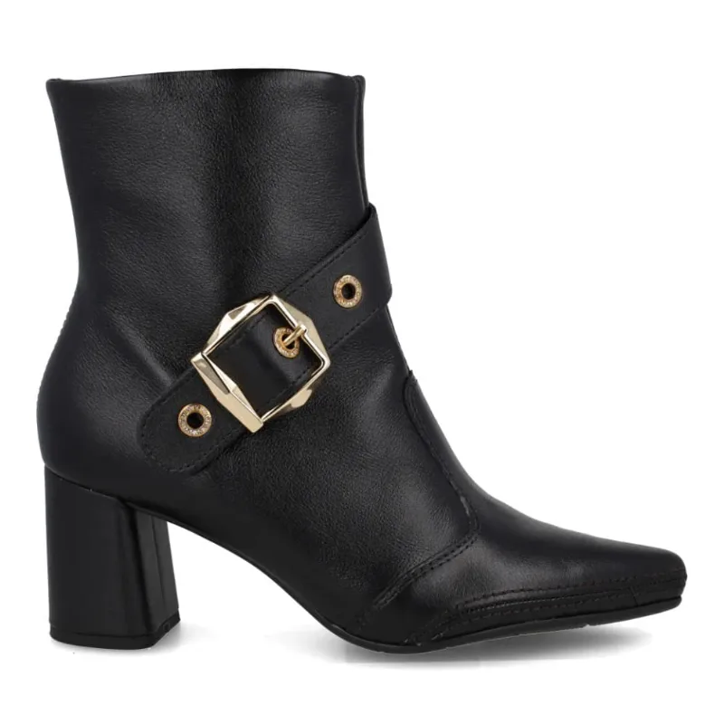 Bota Ramarim Cano Curto Feminina Preta 33