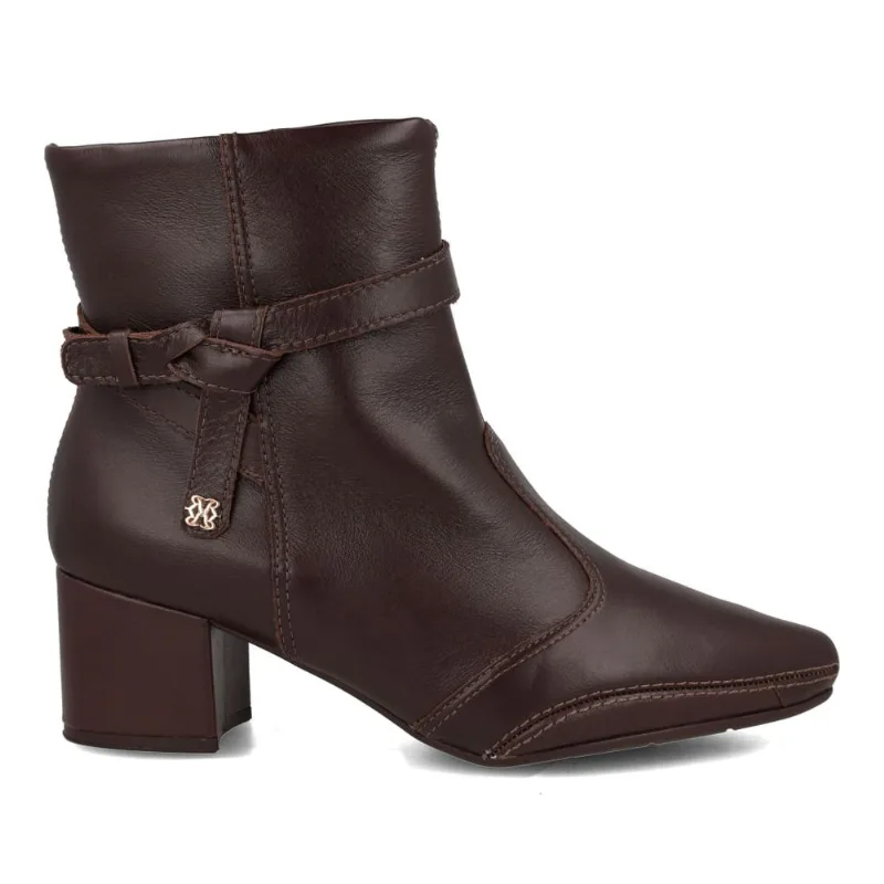 Bota Ramarim Stout Cano Baixo Feminina Marrom 33