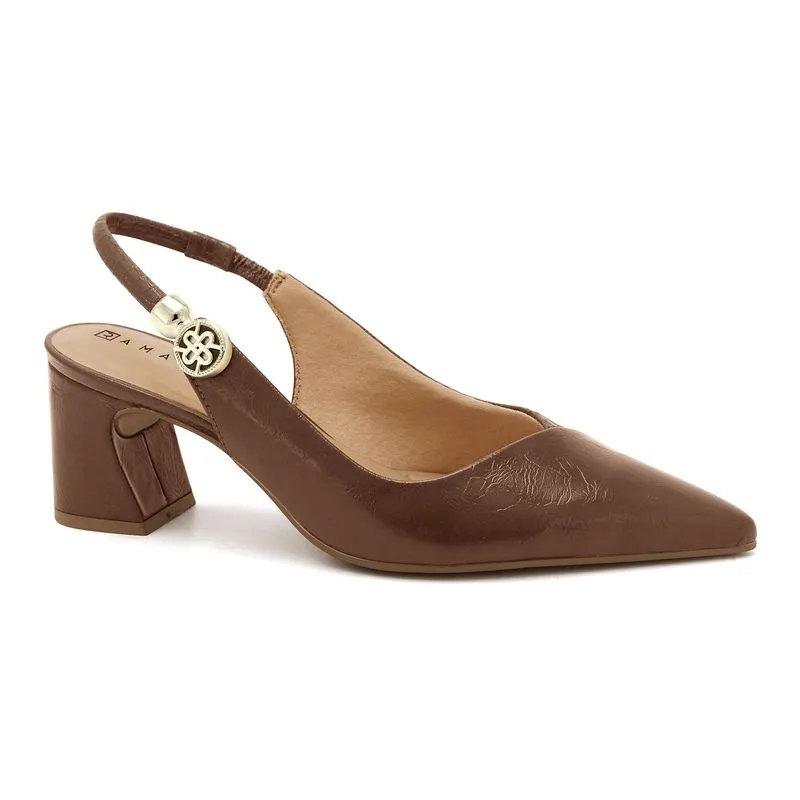 Slingback Salto Bloco Capuccino Ramarim 2616132-2 39