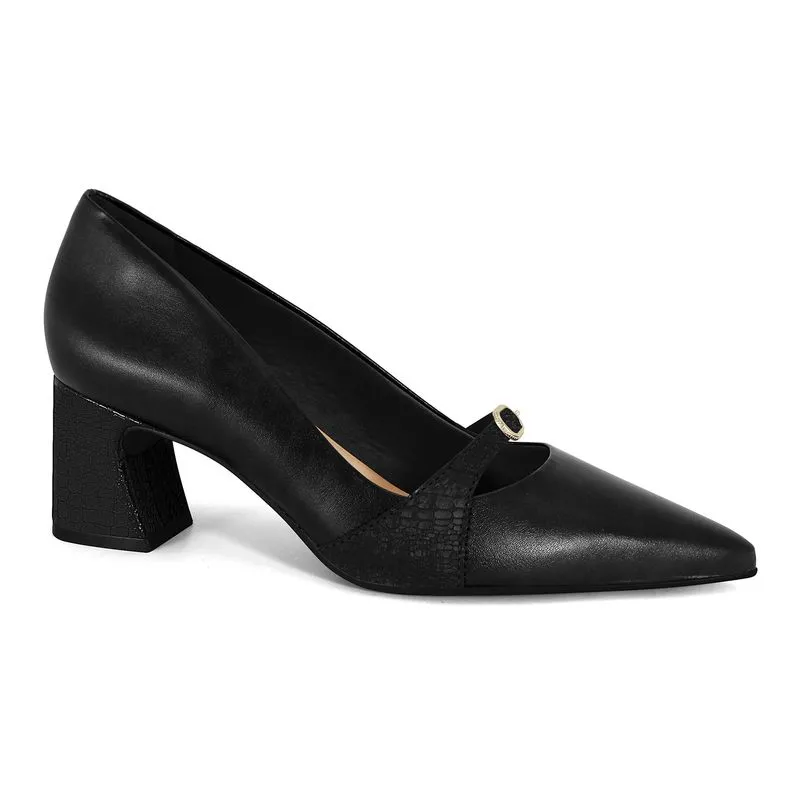 Scarpin Salto Bloco Preto Ramarim 2616103-2 37