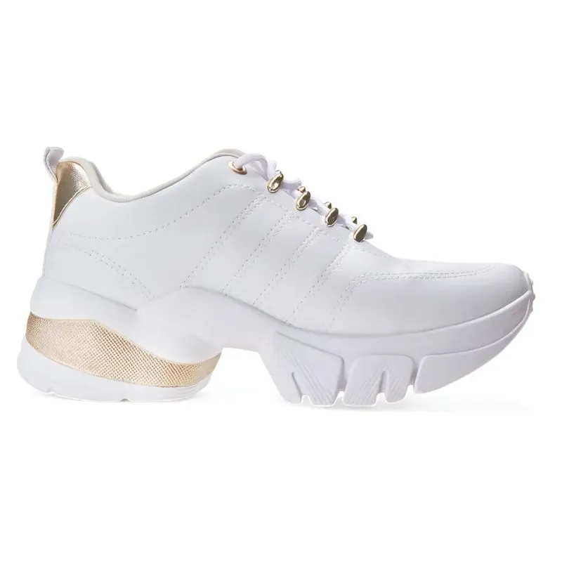 Tênis Feminino Ramarim Casual Branco Plataforma Casual 35