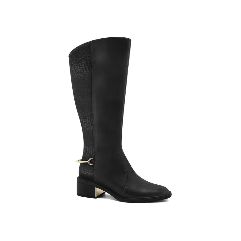 Bota Cano Longo Preta Ramarim 2665103-1 38