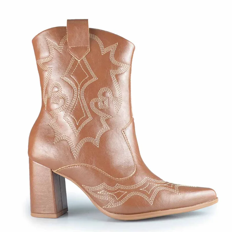 Bota Cano Curto Ramarim Feminina 2663103 02 NP CAPUCCINO 37