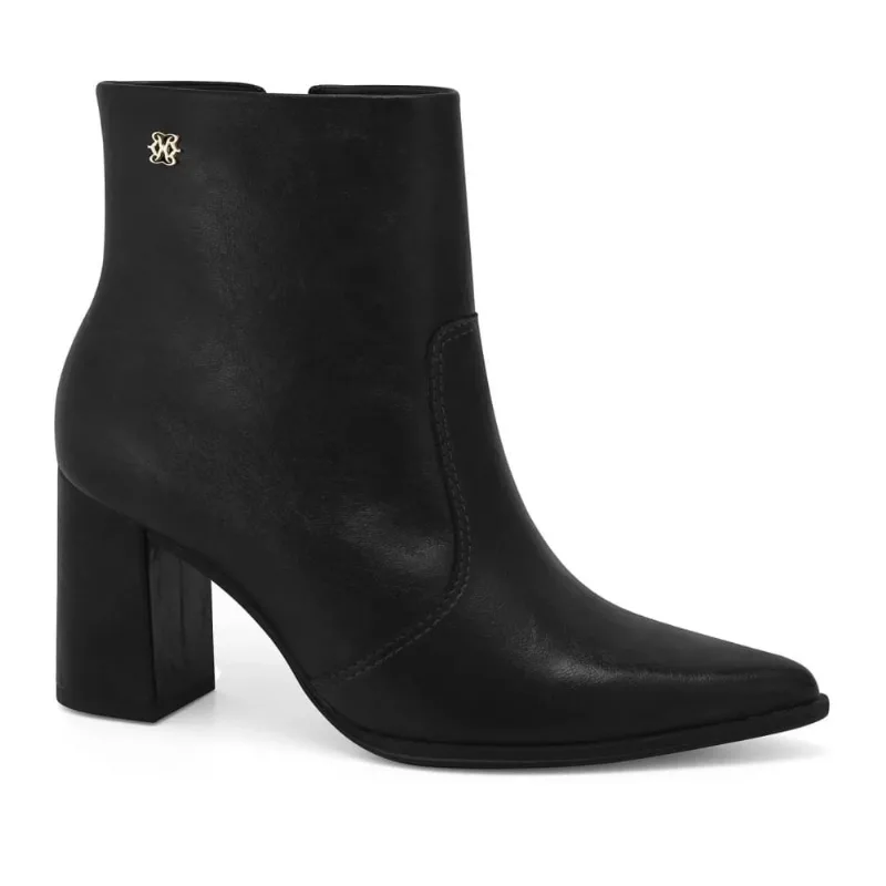 Bota Casual Cano Baixo Ramarim Feminina Preta 40