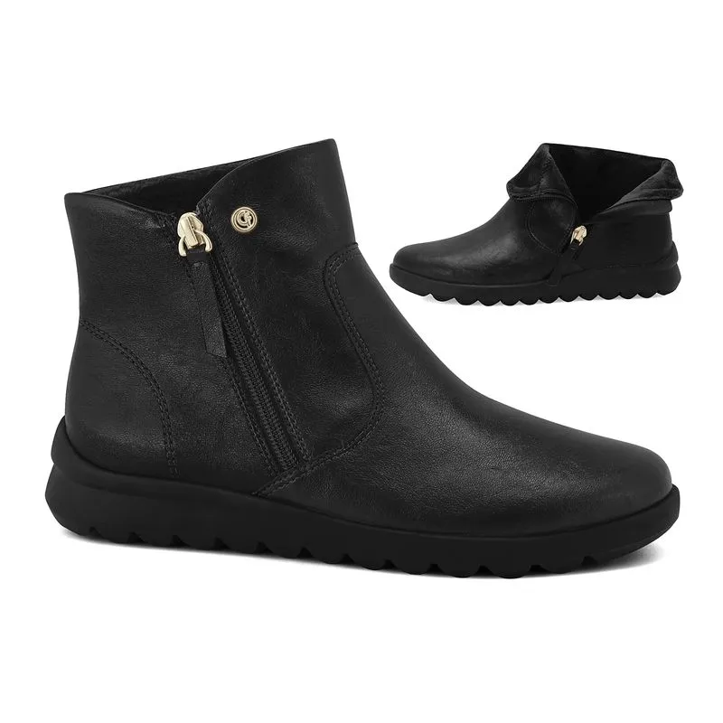 Bota Cano Curto Preta Comfortflex 2682301-3 33