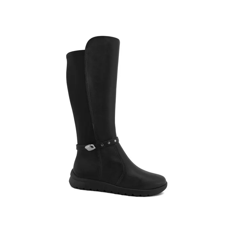 Bota Cano Longo Preta Comfortflex 2682305-2 34