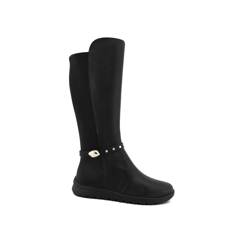 Bota Cano Longo Preta Comfortflex 2682305-1 33