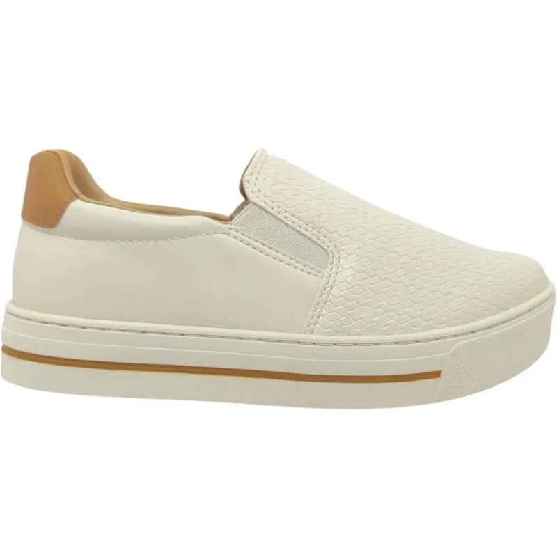 Tênis Casual Feminino Ramarim Napa Istambul Bege 26-93101 40 / Bege