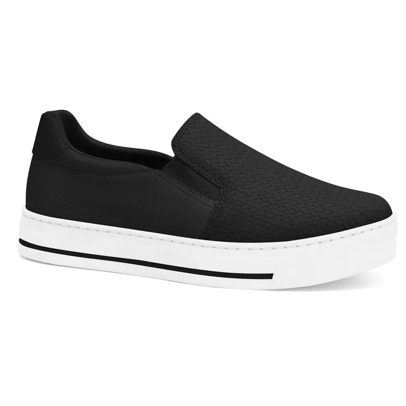 Tênis Slip On Feminino Ramarim Cacharel Preto 33