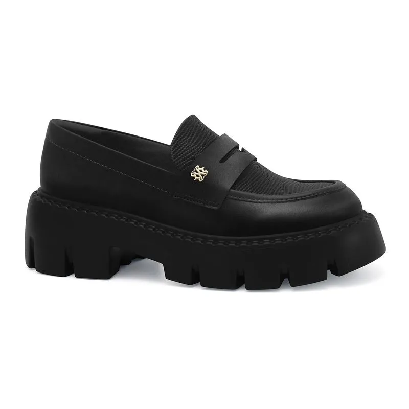Mocassim Tratorado preto 2666101-2 36
