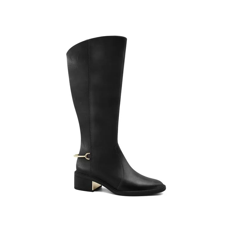 Bota Cano Longo Preta Ramarim 2665103-5 36