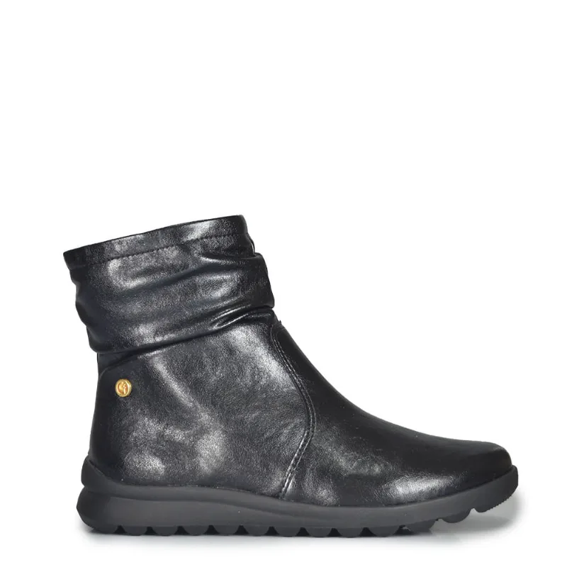 Bota Cano Curto Comfortflex Feminina 2682306 001 NP SHINE PRETO 36