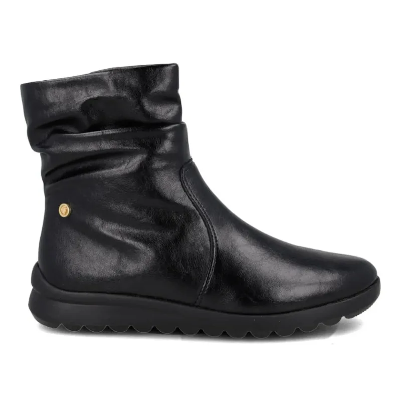 Bota Preta Feminina Comfortflex Salto Baixo 40