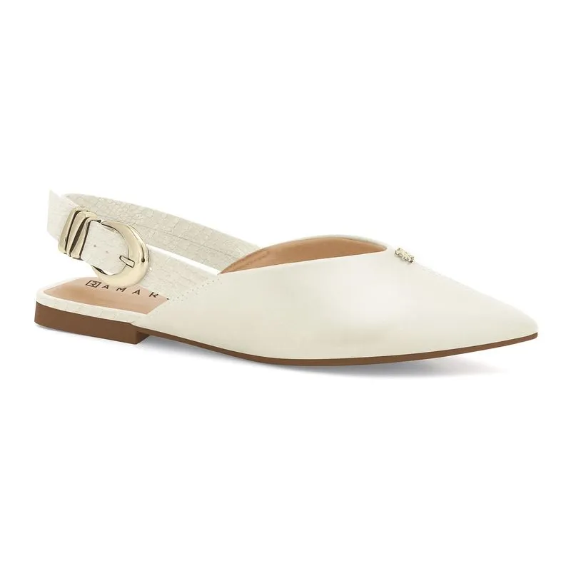 Slingback Salto Baixo Coconut Ramarim 2610131-6 38