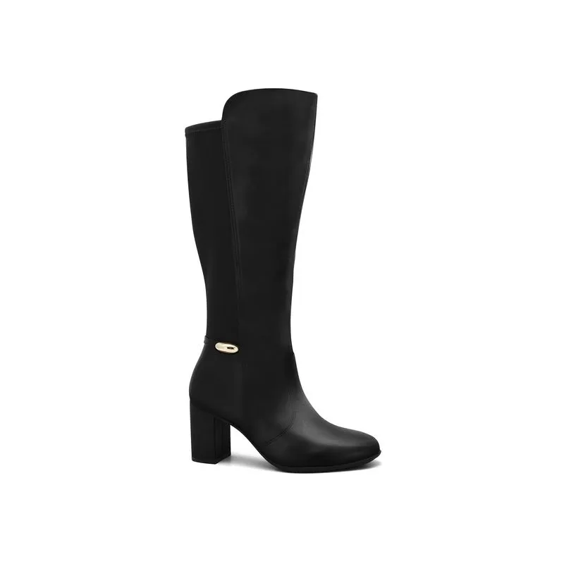 Bota Cano Longo Preta Comfortflex 2687305-3 38