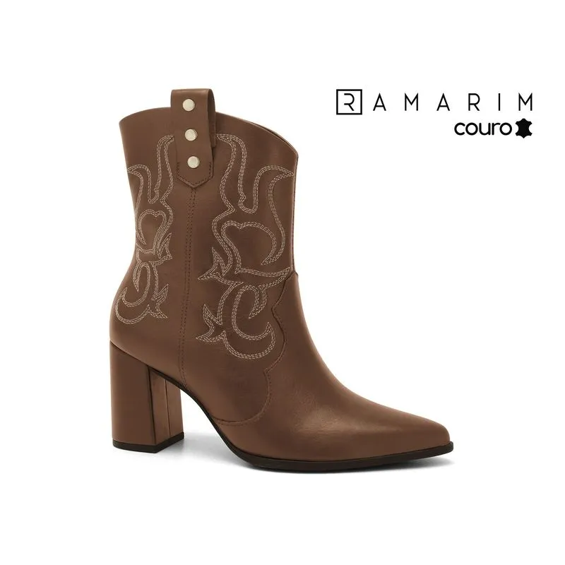 Bota Couro Capuccino Ramarim 2656102-3 40