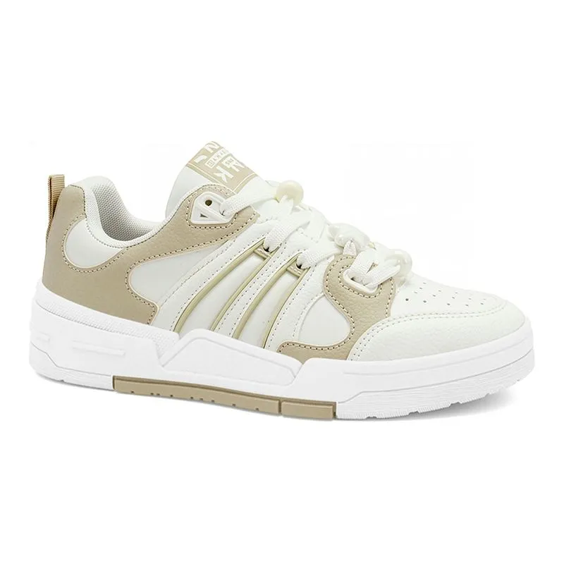 Tênis Casual Branco/Bege Ramarim 2689137-3 35