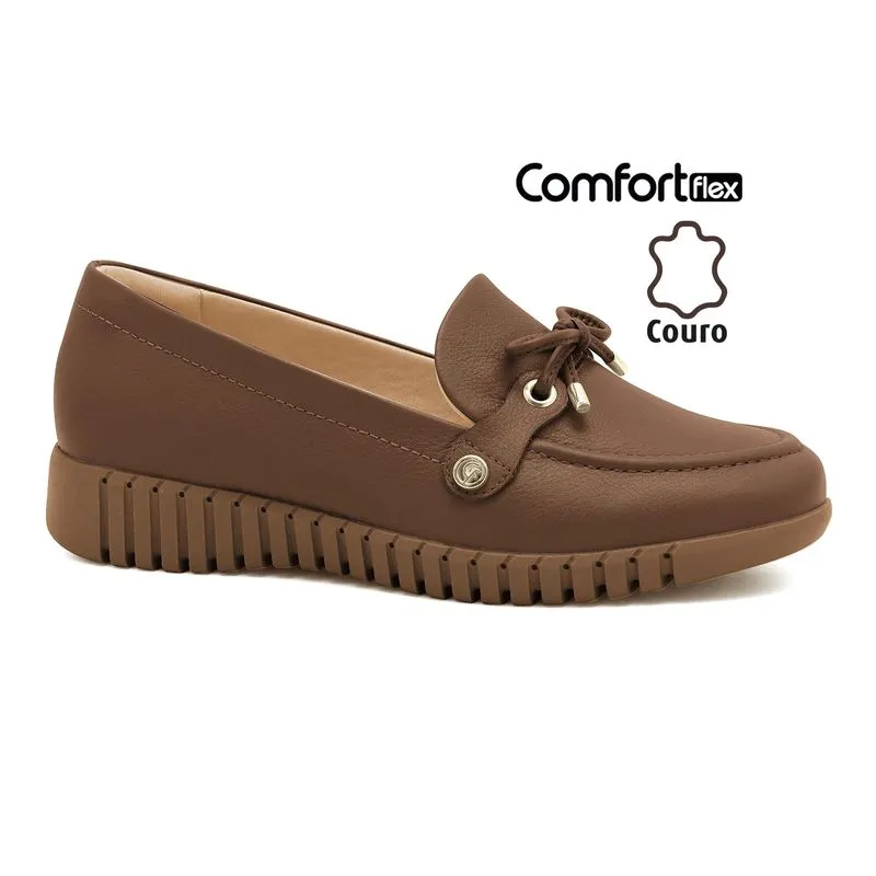 Mocassim Couro Capuccino Comfortflex 2675302-3 34