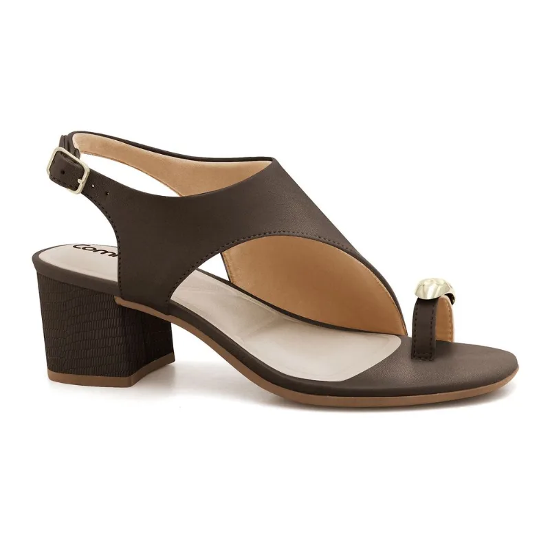 Sandália Salto Bloco Stout Comfortflex 2657405-5 37