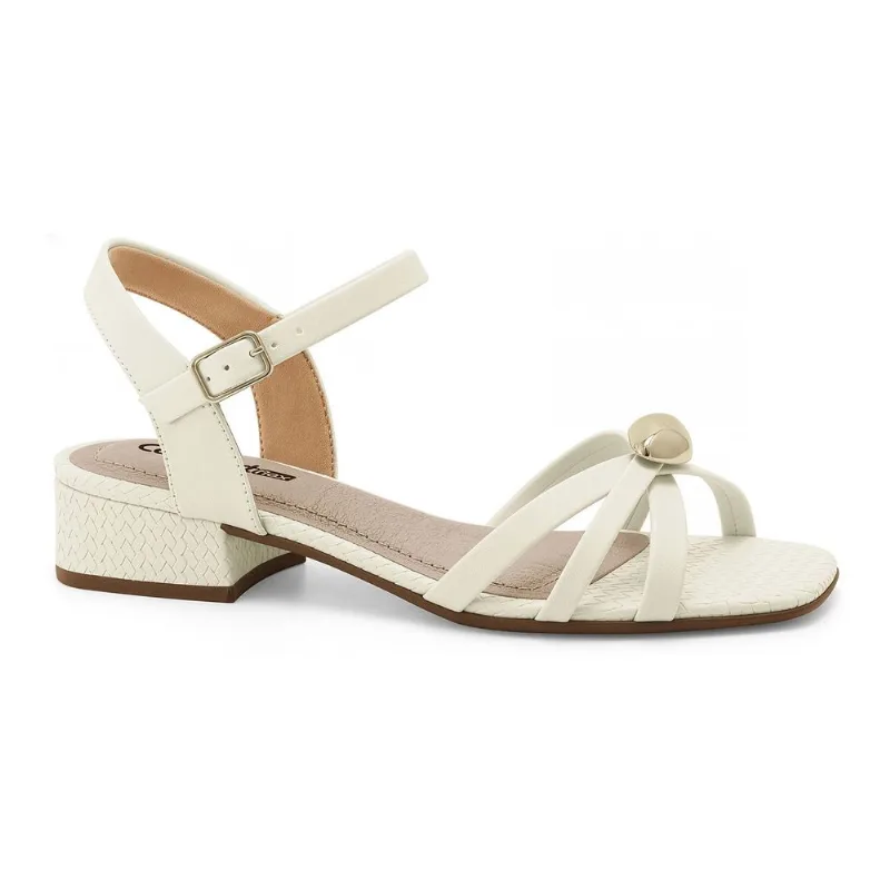 Sandália Salto Baixo Coconut Comfortflex 2655401-1 36