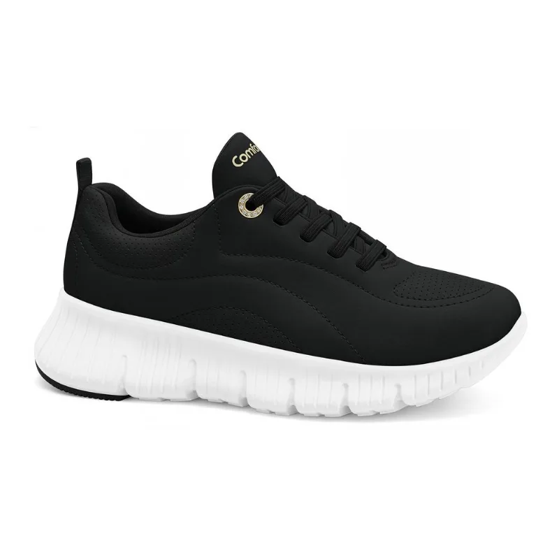 Tênis Super Leve Preto Comfortflex 2650403-4 37