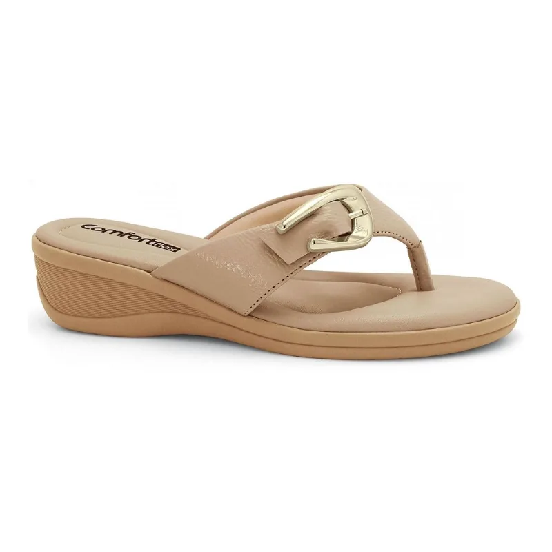 Chinelo Anabela Caqui Comfortflex 2688401-2 39